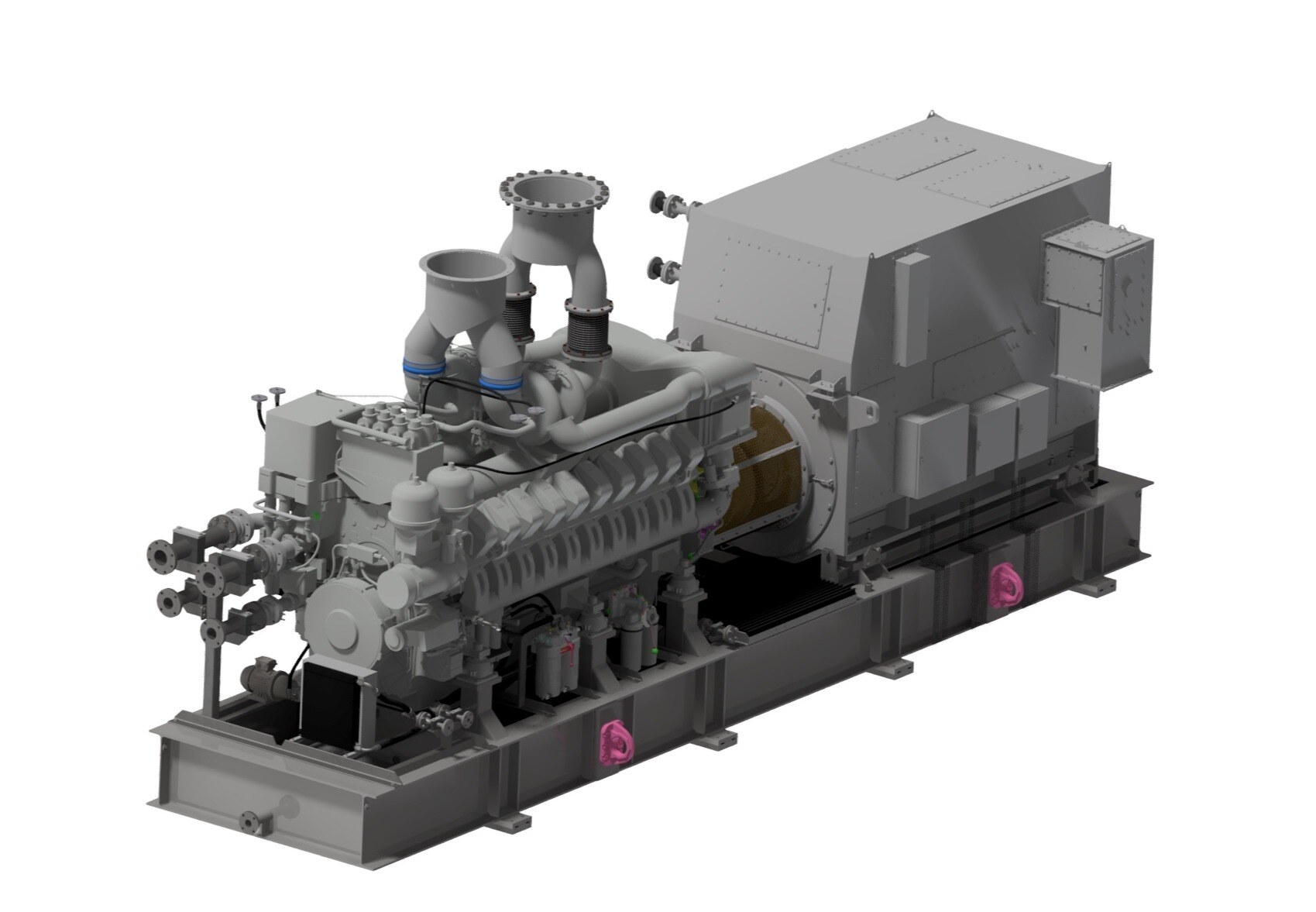 Skid-based generator set